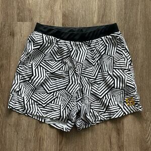 The Chestee Competition Stripes Shorts Black & White Size Large Athletic Workout